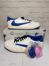 Load image into Gallery viewer, Jordan 1 Retro Low OG SP Fragment x Travis Scott Sail Military Blue - 10.5M
