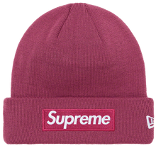 Load image into Gallery viewer, Supreme New Era Box Logo Beanie (FW21) Plum
