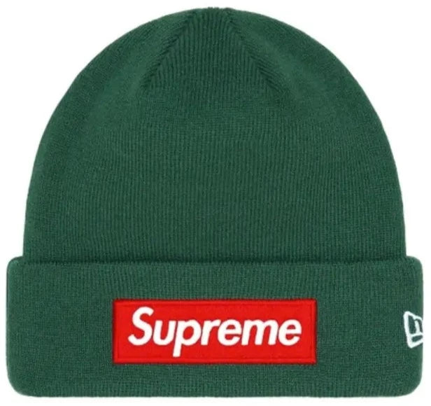 Supreme New Era Box Logo Beanie (FW22) Dark Pine