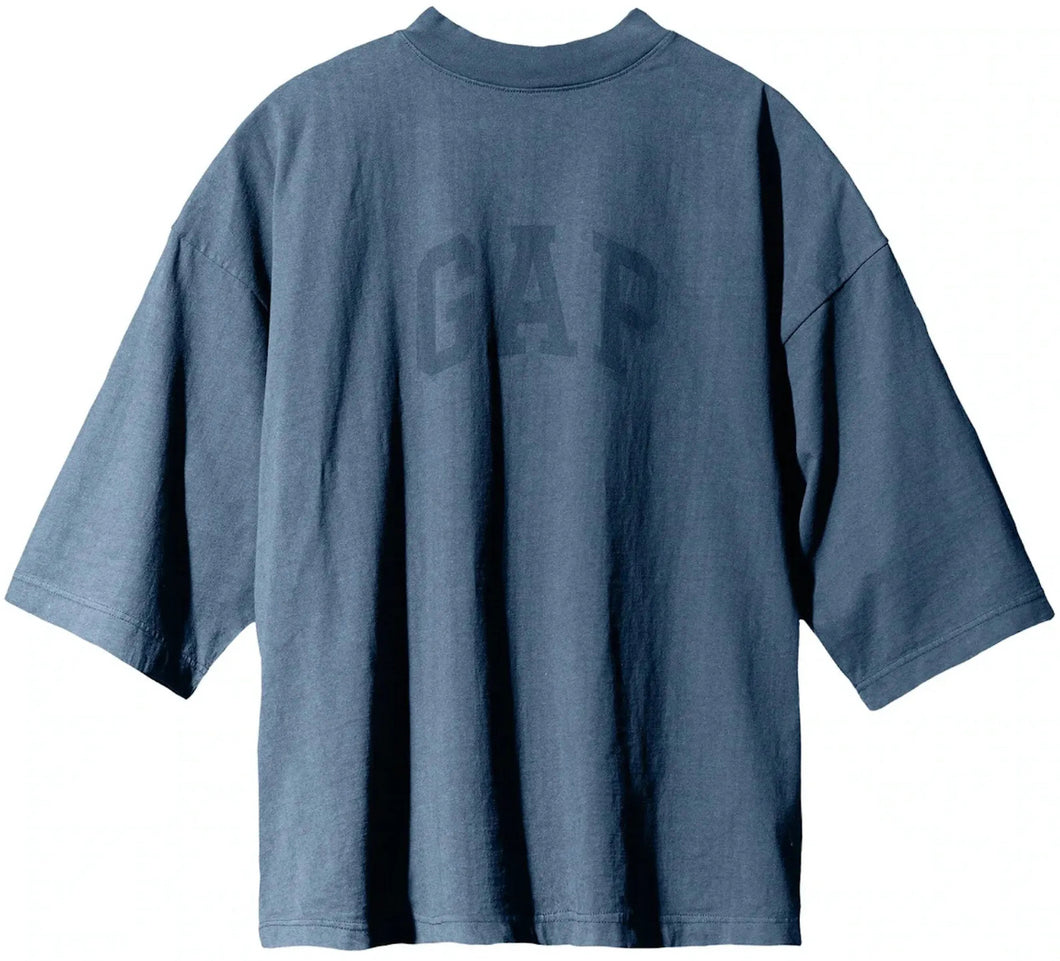 Yeezy Gap Engineered by Balenciaga Dove 3/4 Sleeve Tee Dark Blue