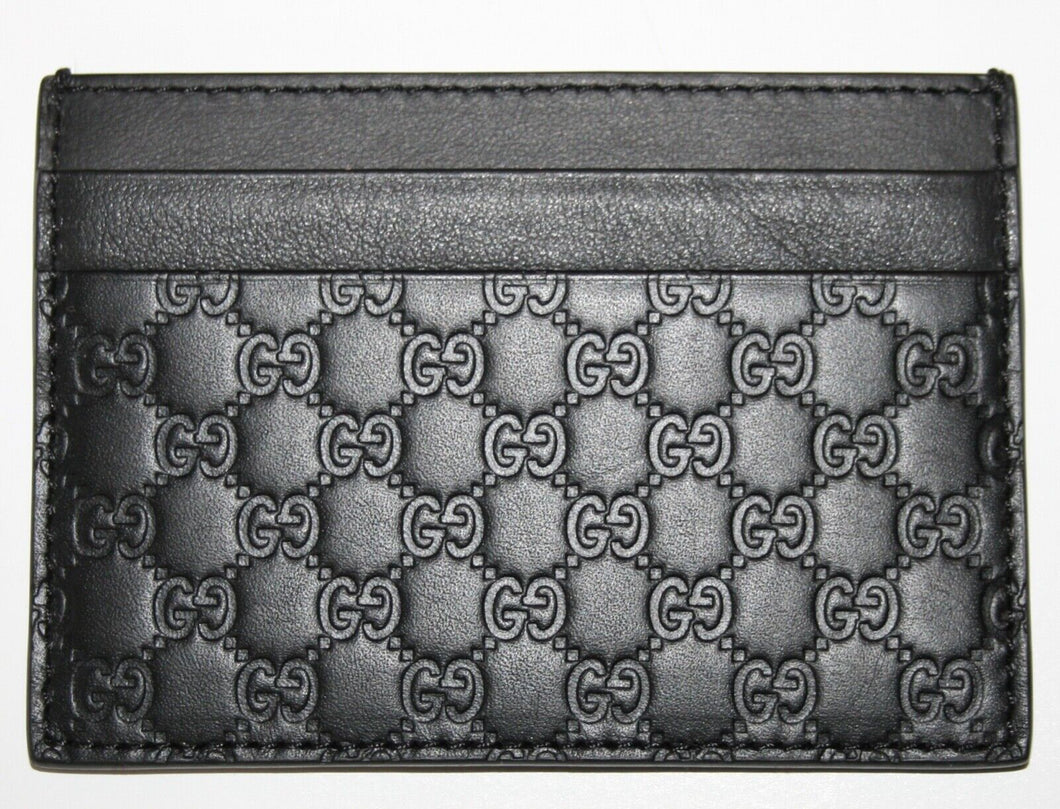 Gucci Card Case Microguccissima (5 Card Slot) Black