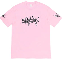 Load image into Gallery viewer, Supreme Rammellzee Tag Tee Light Pink
