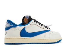 Load image into Gallery viewer, Jordan 1 Retro Low OG SP Fragment x Travis Scott Sail Military Blue
