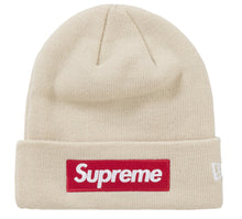 Load image into Gallery viewer, Supreme New Era Box Logo Beanie (FW24) Stone
