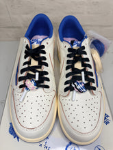 Load image into Gallery viewer, Jordan 1 Retro Low OG SP Fragment x Travis Scott Sail Military Blue - 10.5M
