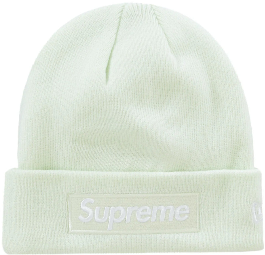 Supreme New Era Box Logo Beanie (FW23) Light Green