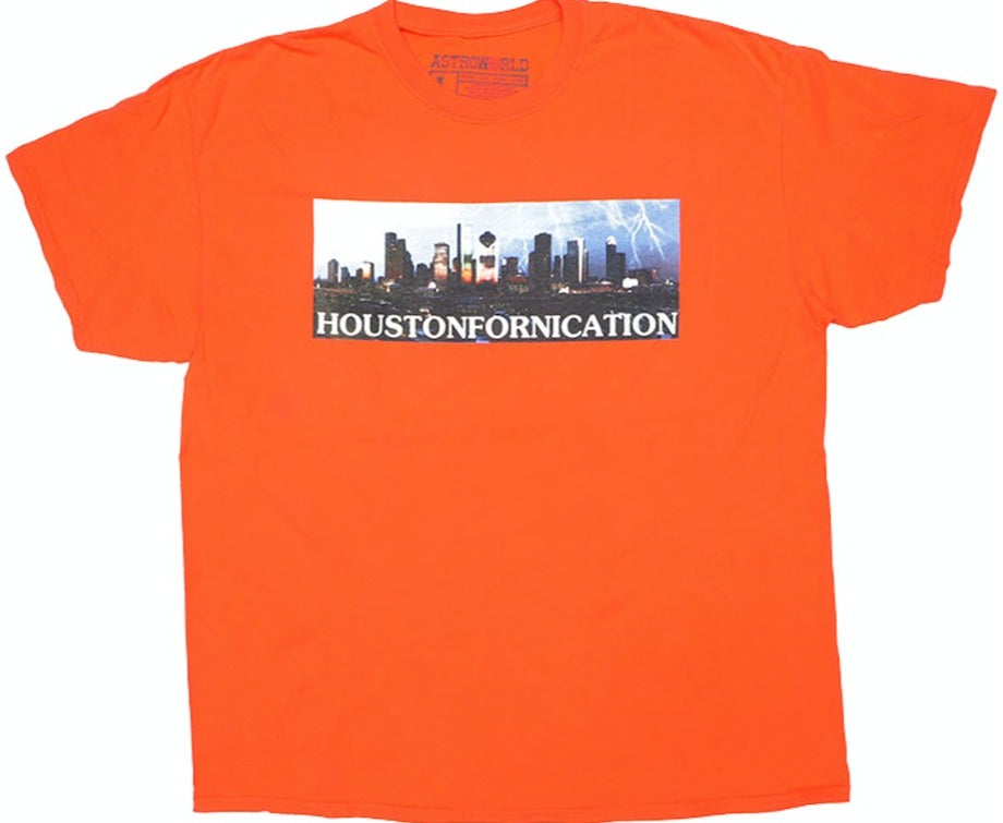 Travis Scott Astroworld Houston Exclusive T-shirt Orange