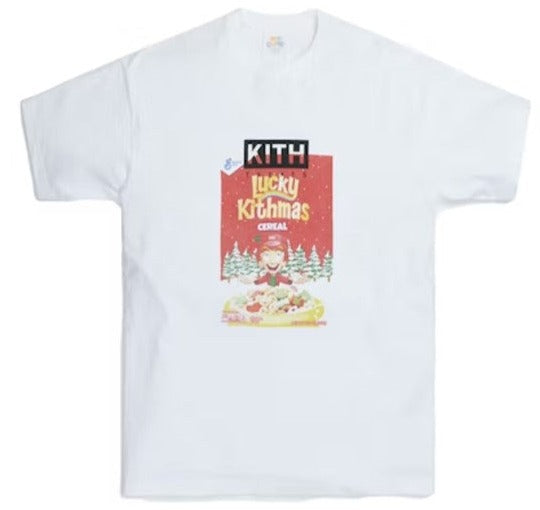 Kith for Lucky Charms Kithmas Cereal Box Vintage Tee White